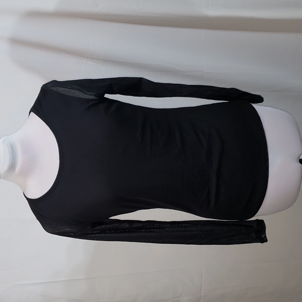 NWT Vivienne Tam Black Nylon Top Medium